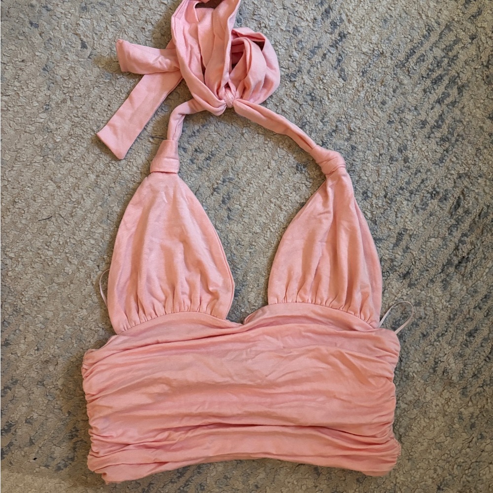 Pink Halter Top